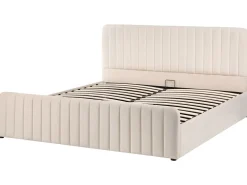 Letto contenitore Velluto LUNAN 180 x 200 cm Beige