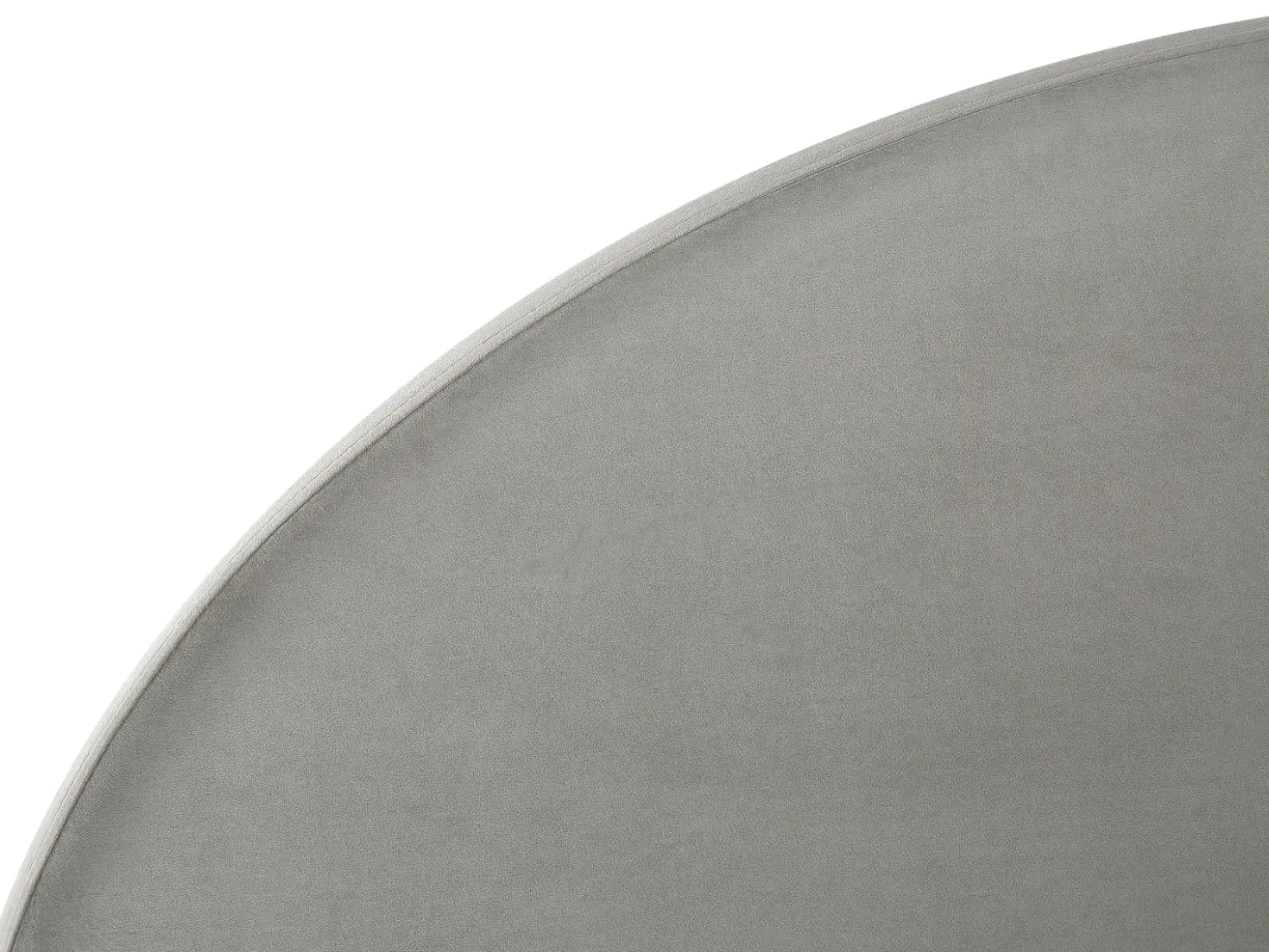 Letto contenitore Velluto VAUCLUSE 180 x 200 cm Grigio chiaro