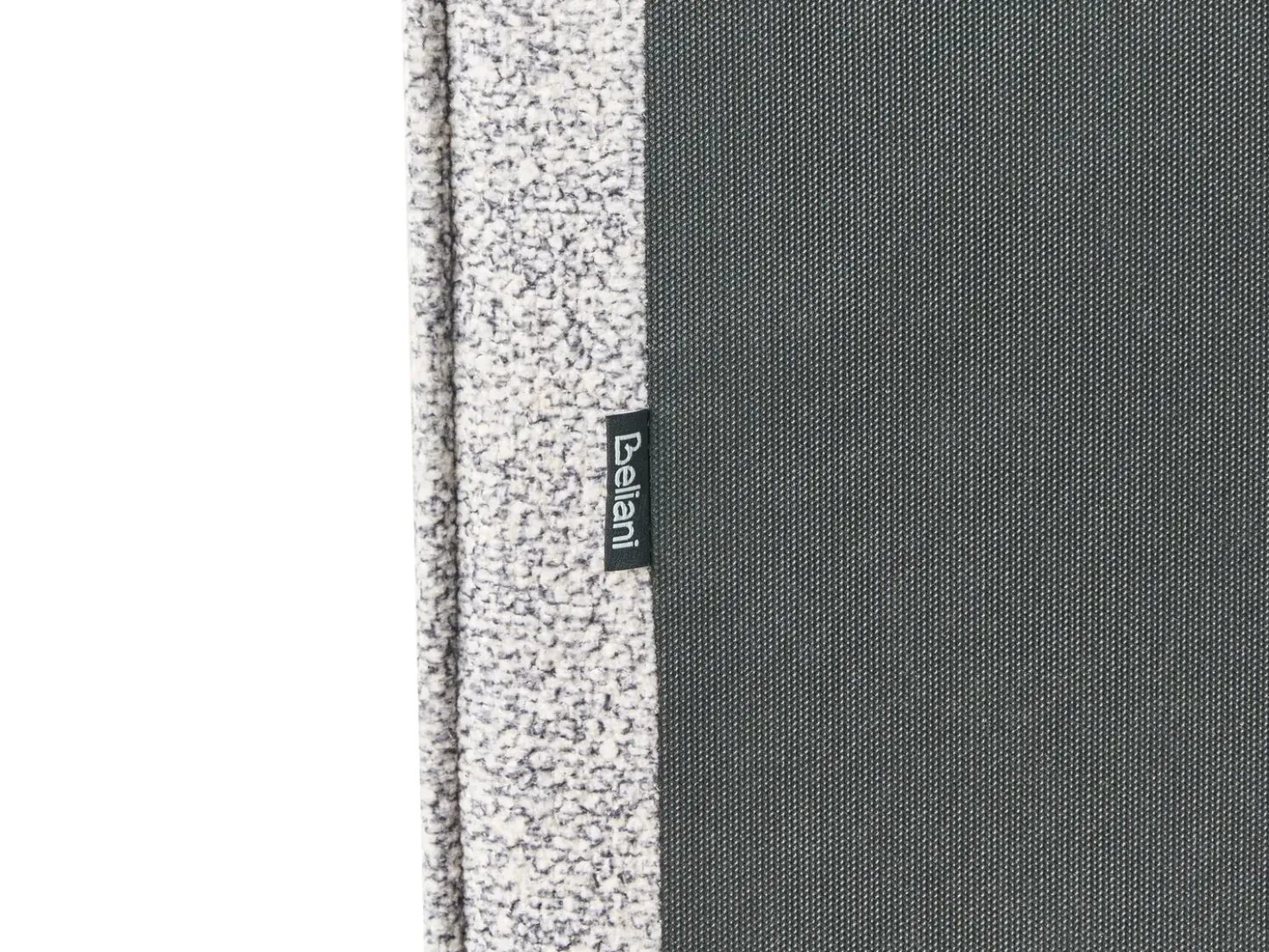 Letto contenitore Velluto elasticizzato MOISSAC 180 x 200 cm Nero/Bianco