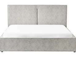 Letto contenitore Velluto elasticizzato MOISSAC 180 x 200 cm Nero/Bianco