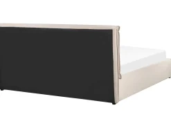 Letto contenitore Velluto BAJONNA 180 x 200 cm Beige