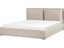 Letto contenitore Velluto BAJONNA 180 x 200 cm Beige