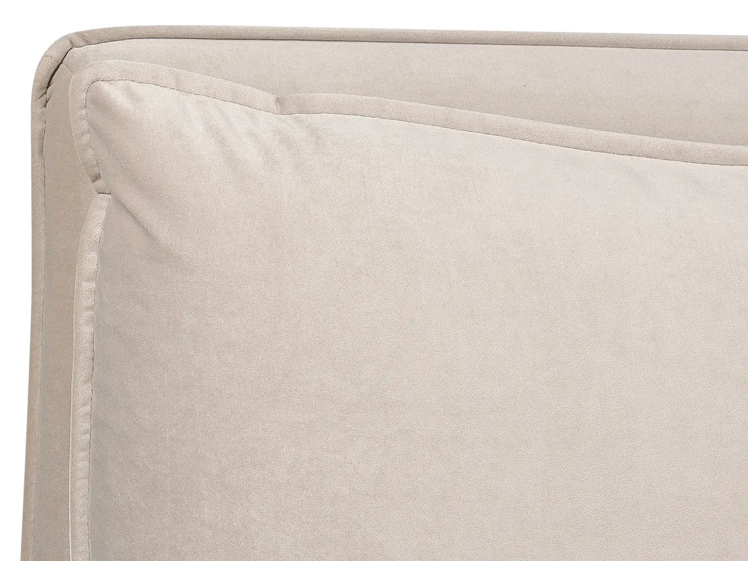 Letto contenitore Velluto BAJONNA 180 x 200 cm Beige