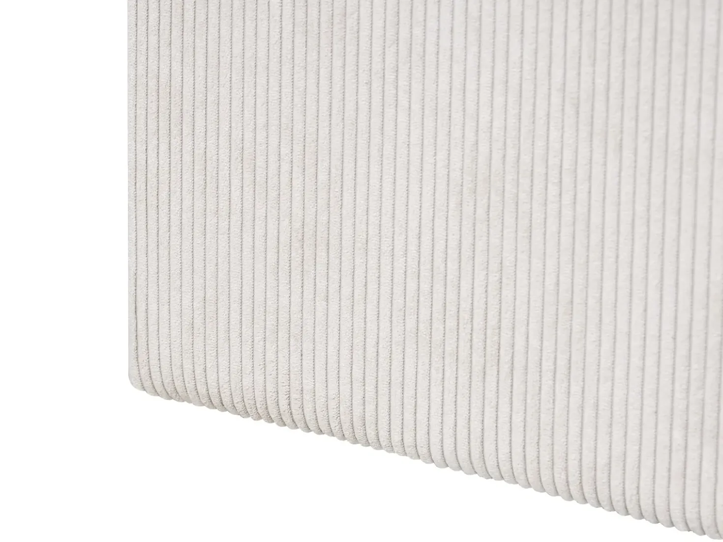 Letto contenitore Velluto a coste LILLEBONNE 180 x 200 cm Beige chiaro