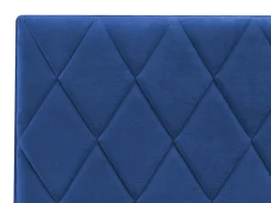 Letto contenitore Velluto ROCHEFORT 180 x 200 cm Blu marino