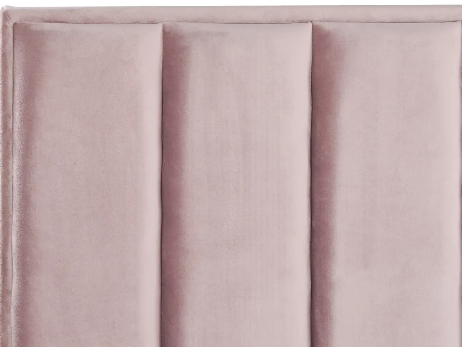 Letto contenitore Velluto SEZANNE 180 x 200 cm Rosa