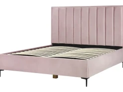Letto contenitore Velluto SEZANNE 180 x 200 cm Rosa