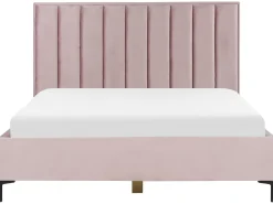 Letto contenitore Velluto SEZANNE 180 x 200 cm Rosa