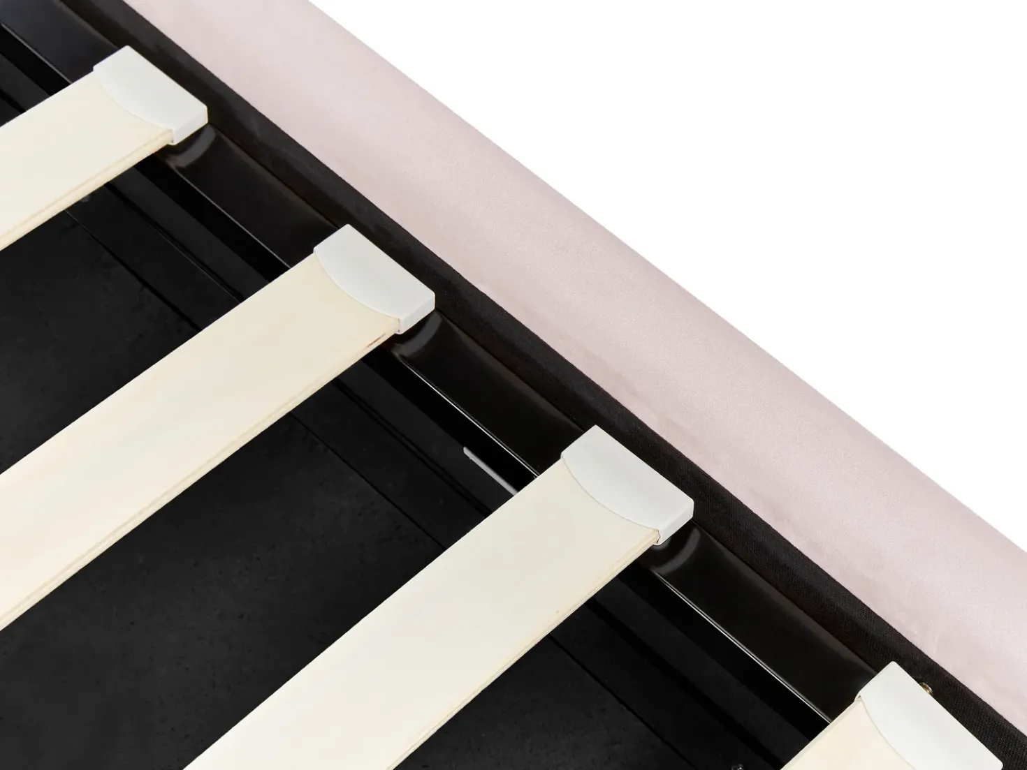 Letto contenitore Velluto METZ 90 x 200 cm Rosa pastello