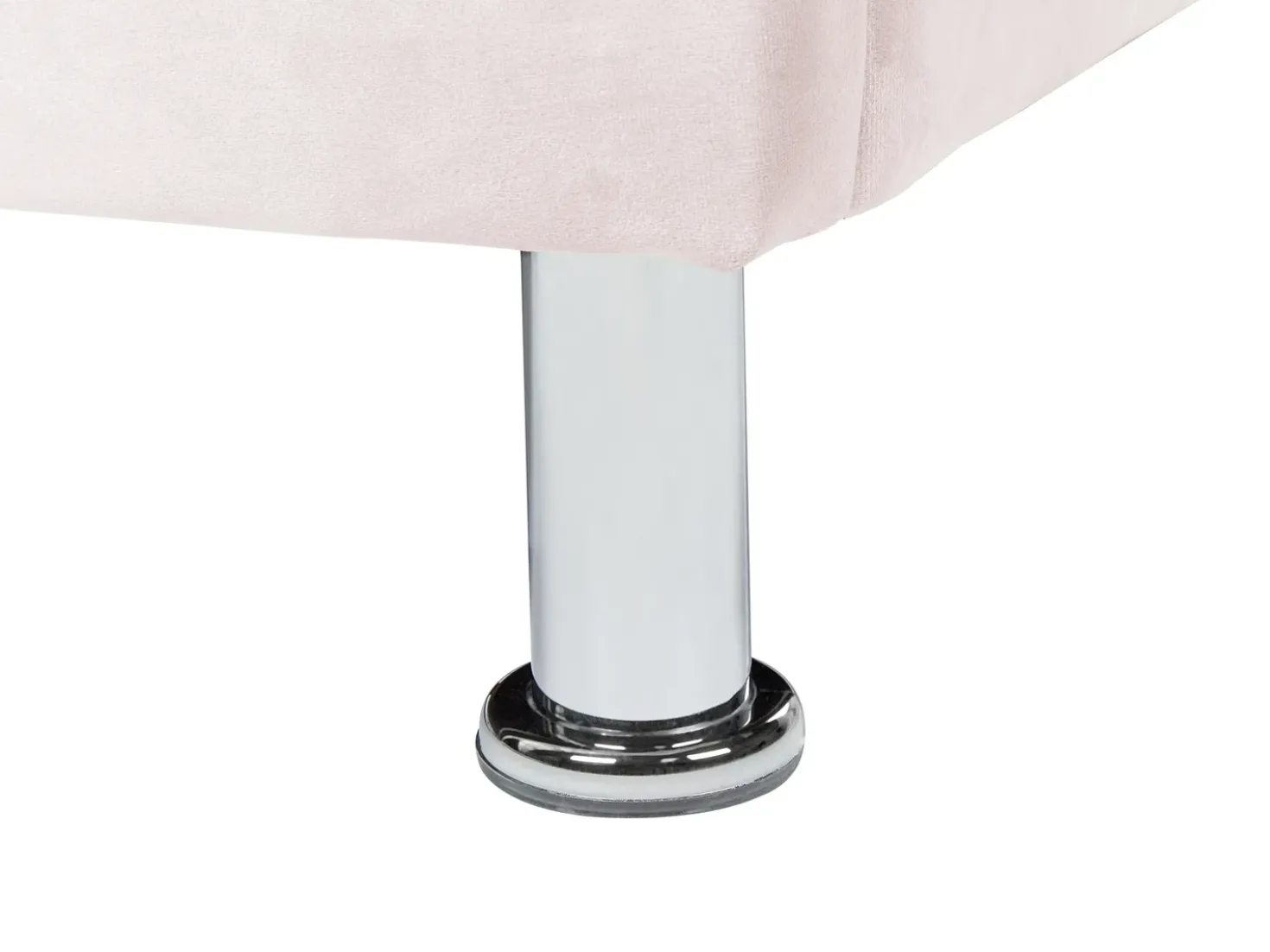 Letto contenitore Velluto METZ 90 x 200 cm Rosa pastello