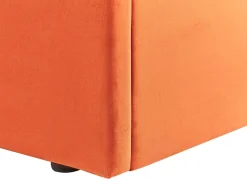 Letto contenitore Velluto VION 160 x 200 cm Arancione