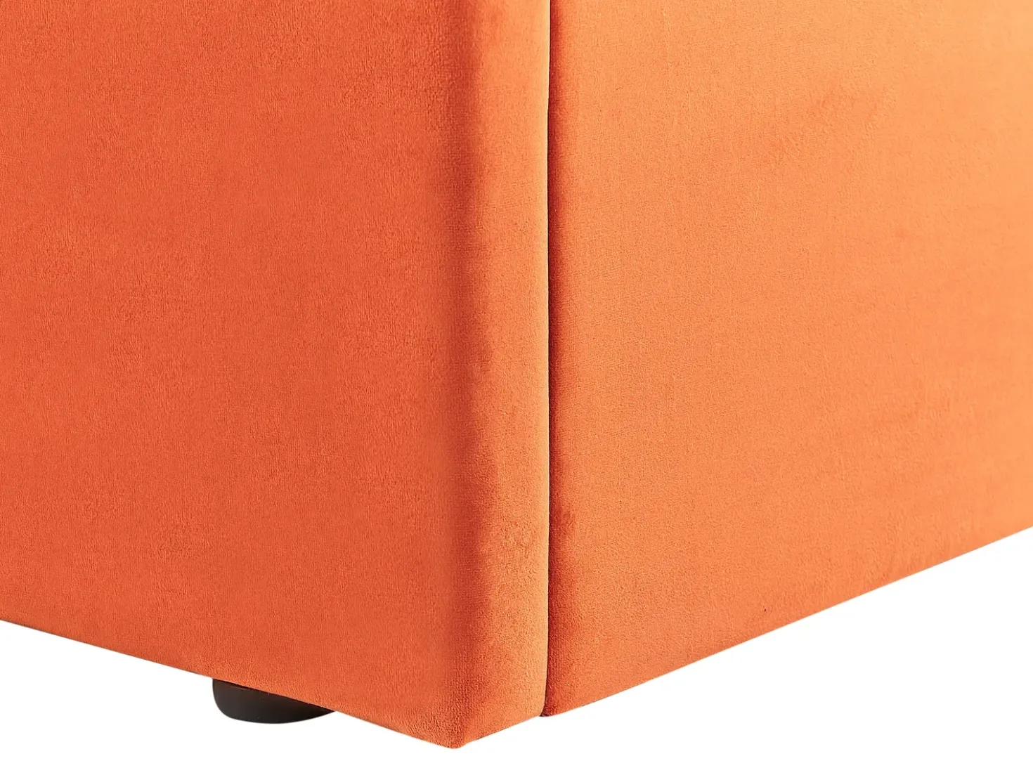Letto contenitore Velluto VION 160 x 200 cm Arancione