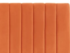 Letto contenitore Velluto VION 160 x 200 cm Arancione