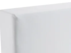 Letto Continentale Pelle sintetica PRESIDENT 180 x 200 cm Bianco