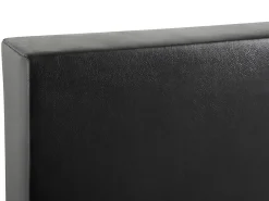 Letto Continentale Pelle sintetica PRESIDENT 160 x 200 cm Nero/Bianco