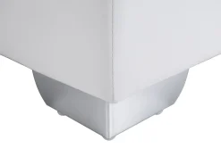 Letto Continentale Pelle sintetica PRESIDENT 160 x 200 cm Nero/Bianco
