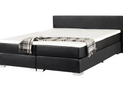 Letto Continentale Pelle sintetica PRESIDENT 180 x 200 cm Nero