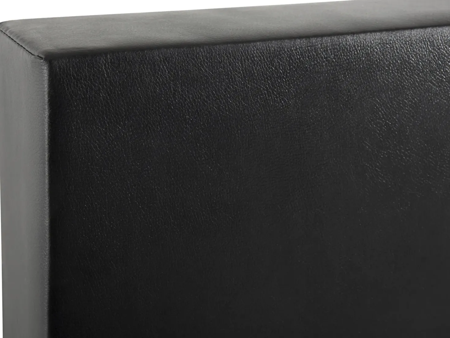 Letto Continentale Pelle sintetica PRESIDENT 180 x 200 cm Nero