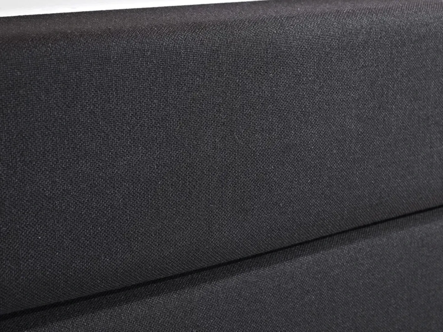 Letto Continentale Pelle sintetica PRESIDENT 180 x 200 cm Nero