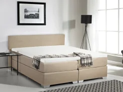 Letto Continentale Tessuto PRESIDENT 180 x 200 cm Beige