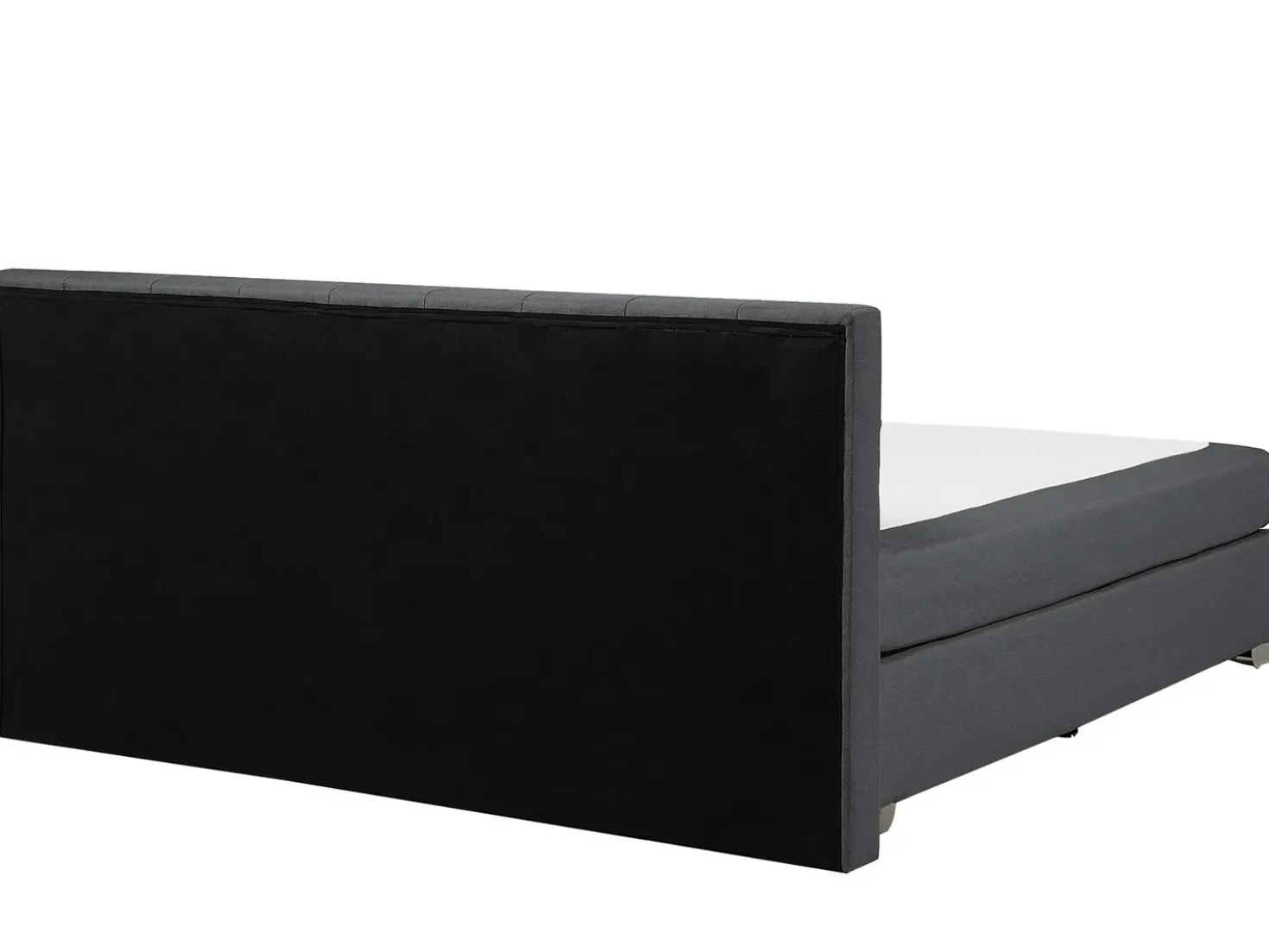 Letto Continentale Tessuto ADMIRAL 180 x 200 cm Grigio scuro