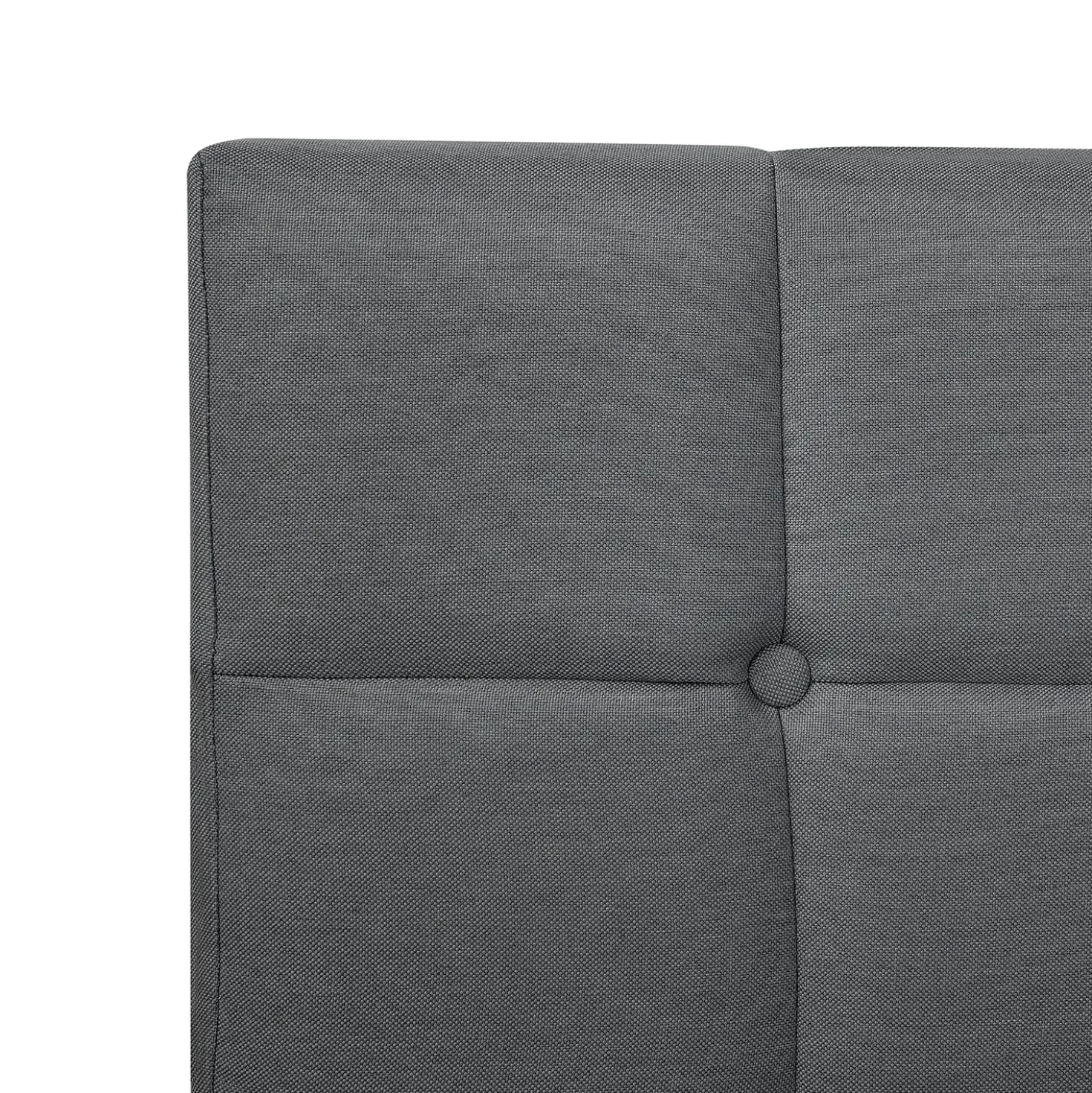 Letto Continentale Tessuto ADMIRAL 180 x 200 cm Grigio scuro