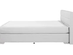 Letto Continentale Tessuto ADMIRAL 180 x 200 cm Grigio chiaro