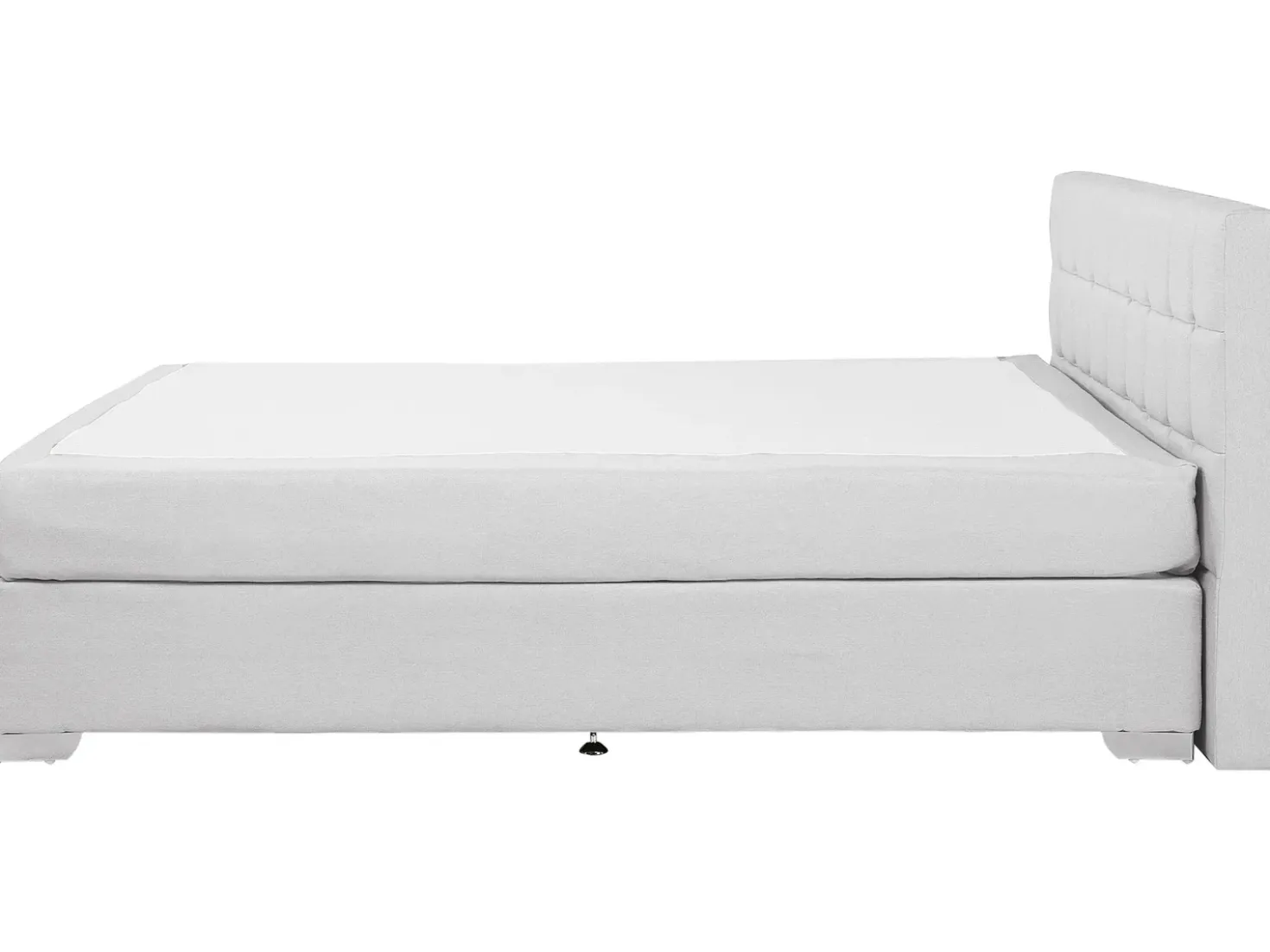 Letto Continentale Tessuto ADMIRAL 180 x 200 cm Grigio chiaro