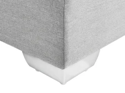 Letto Continentale Tessuto ADMIRAL 180 x 200 cm Grigio chiaro