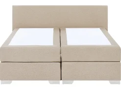 Letto Continentale Tessuto PRESIDENT 160 x 200 cm Beige