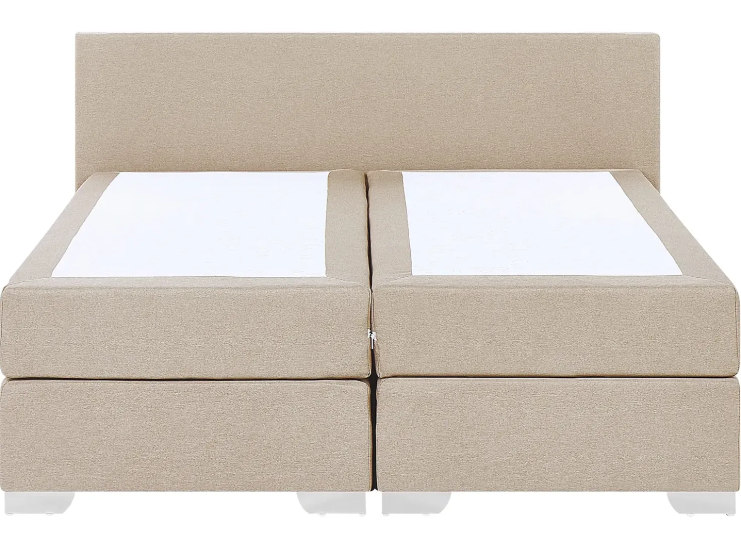 Letto Continentale Tessuto PRESIDENT 160 x 200 cm Beige