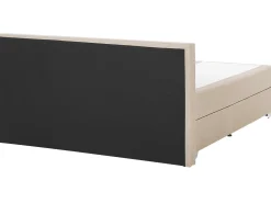 Letto Continentale Tessuto PRESIDENT 160 x 200 cm Beige