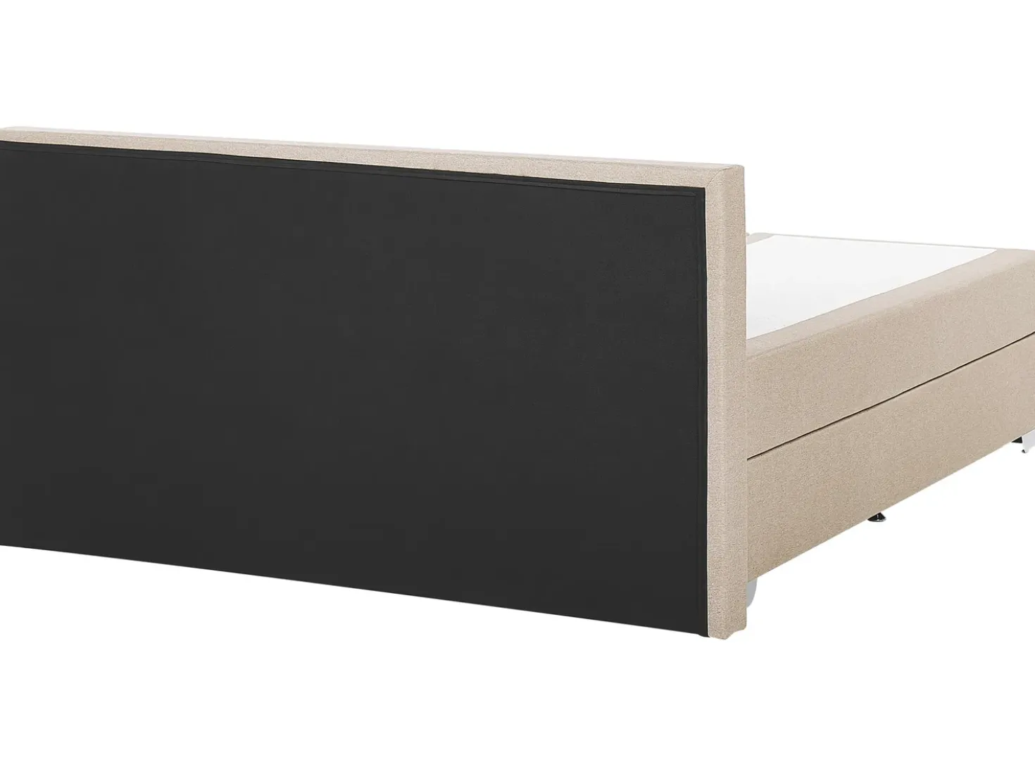 Letto Continentale Tessuto PRESIDENT 160 x 200 cm Beige