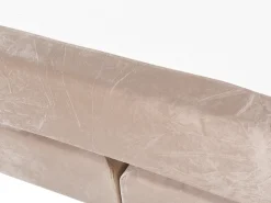 Letto Continentale Velluto MARQUISE 180 x 200 cm Beige