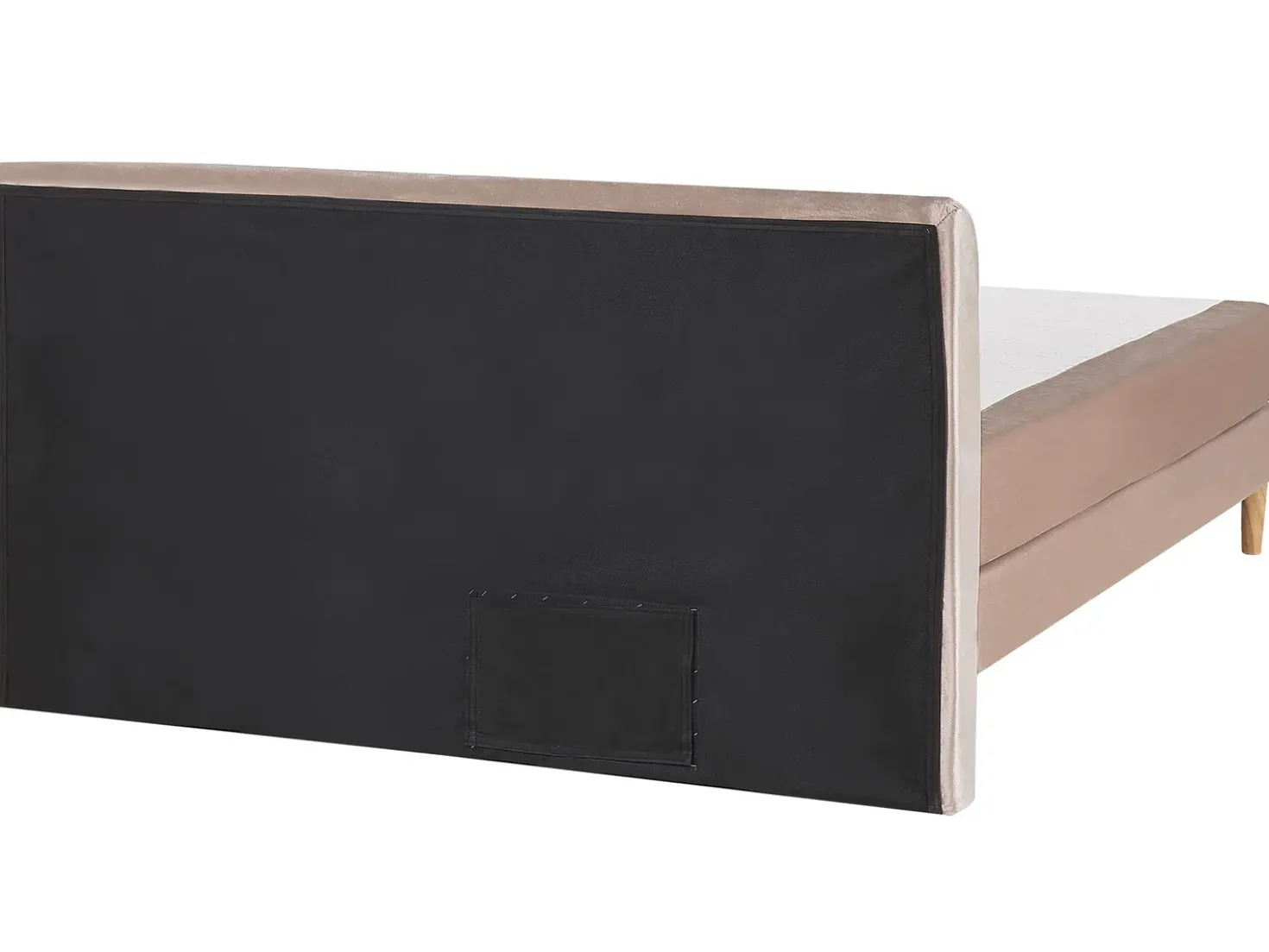 Letto Continentale Velluto MARQUISE 180 x 200 cm Beige