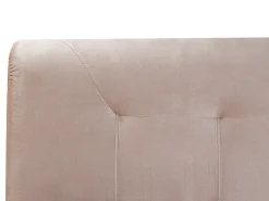 Letto Continentale Velluto MARQUISE 180 x 200 cm Beige