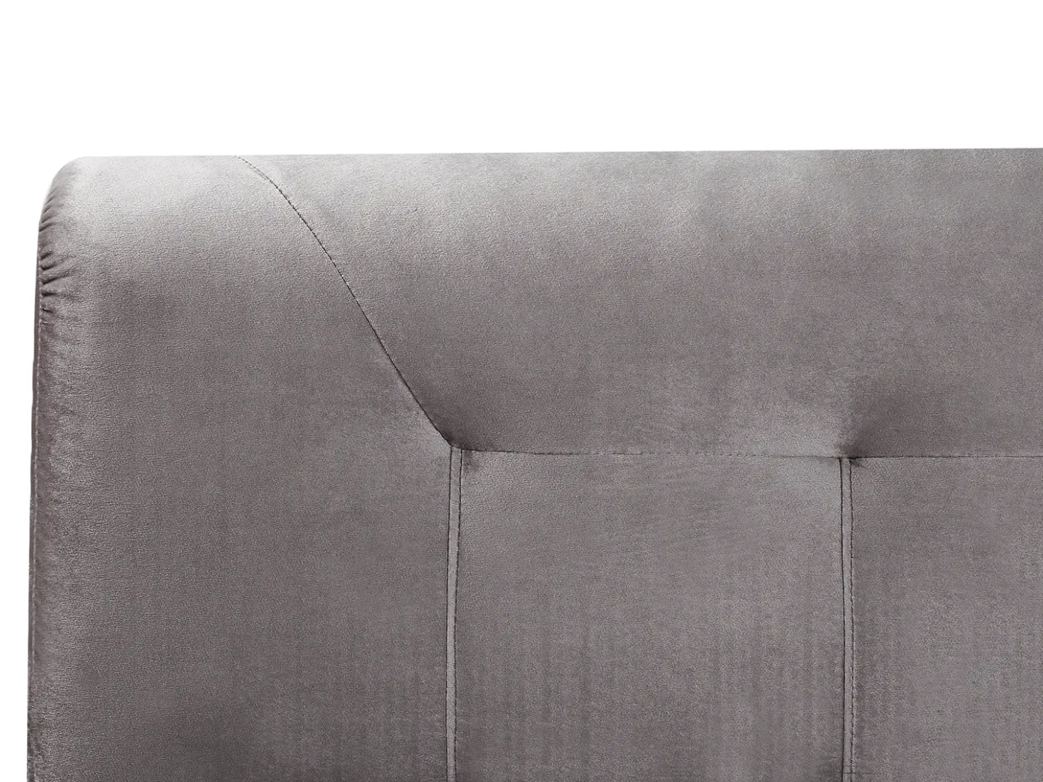 Letto Continentale Velluto MARQUISE 180 x 200 cm Grigio