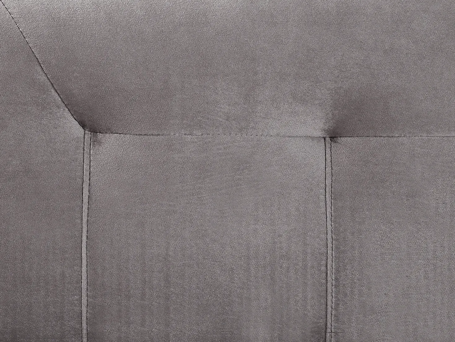 Letto Continentale Velluto MARQUISE 180 x 200 cm Grigio