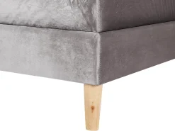 Letto Continentale Velluto MARQUISE 180 x 200 cm Grigio