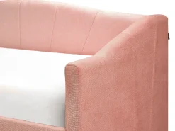 Letto da giorno con contenitore Tessuto VITTEL 90 x 200 cm Rosa