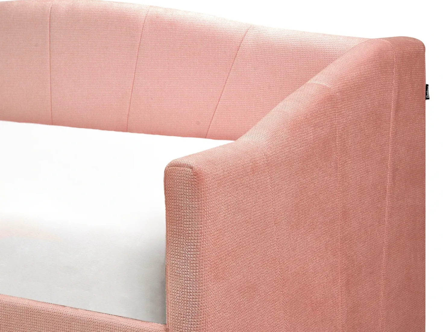 Letto da giorno con contenitore Tessuto VITTEL 90 x 200 cm Rosa