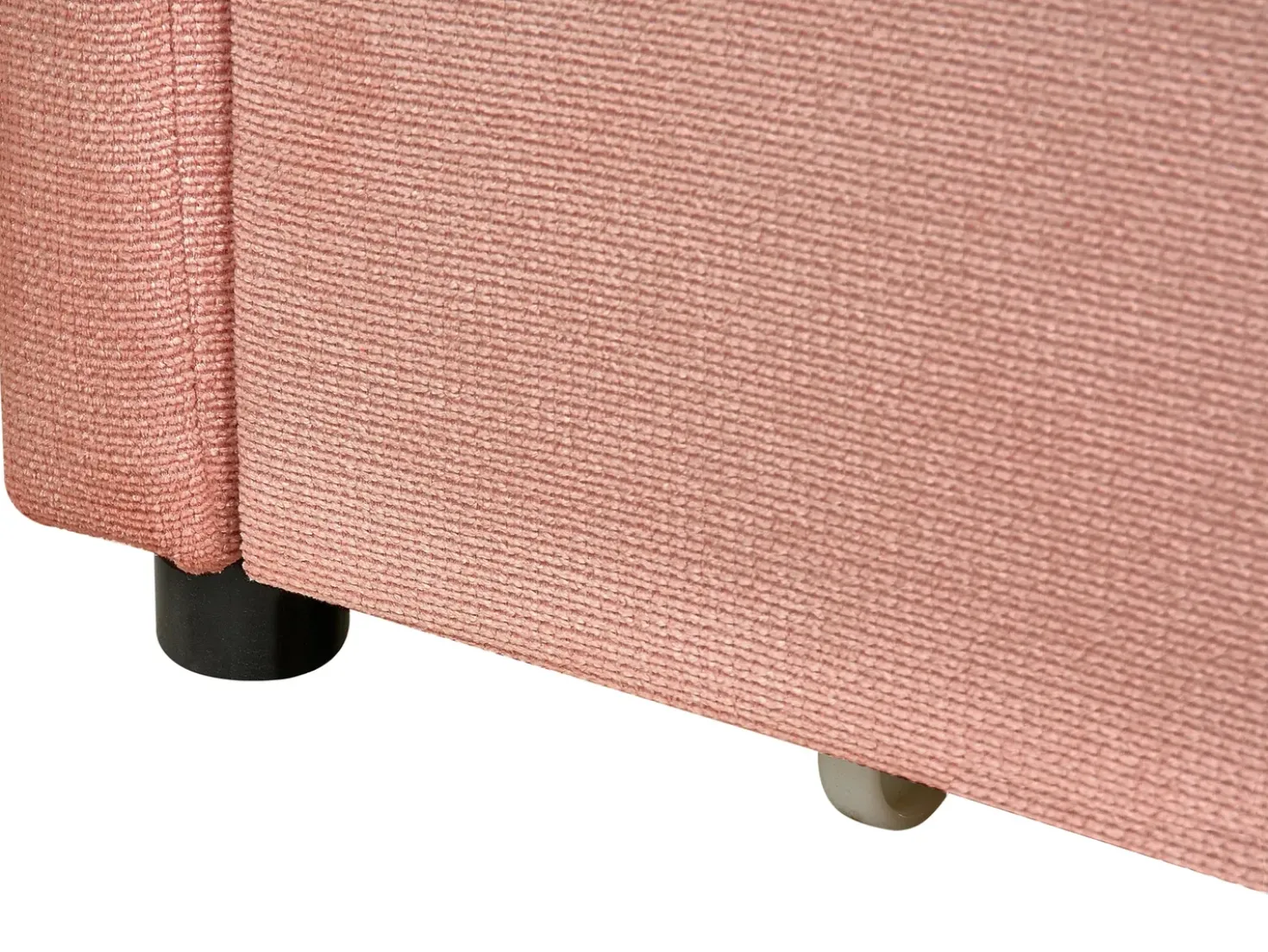 Letto da giorno con contenitore Tessuto VITTEL 90 x 200 cm Rosa