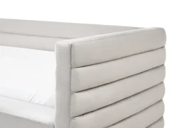 Letto da giorno con contenitore Velluto MEUDON 90 x 200 cm Grigio