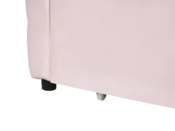 Letto da giorno con contenitore Velluto MARRAY 90 x 200 cm Rosa pastello