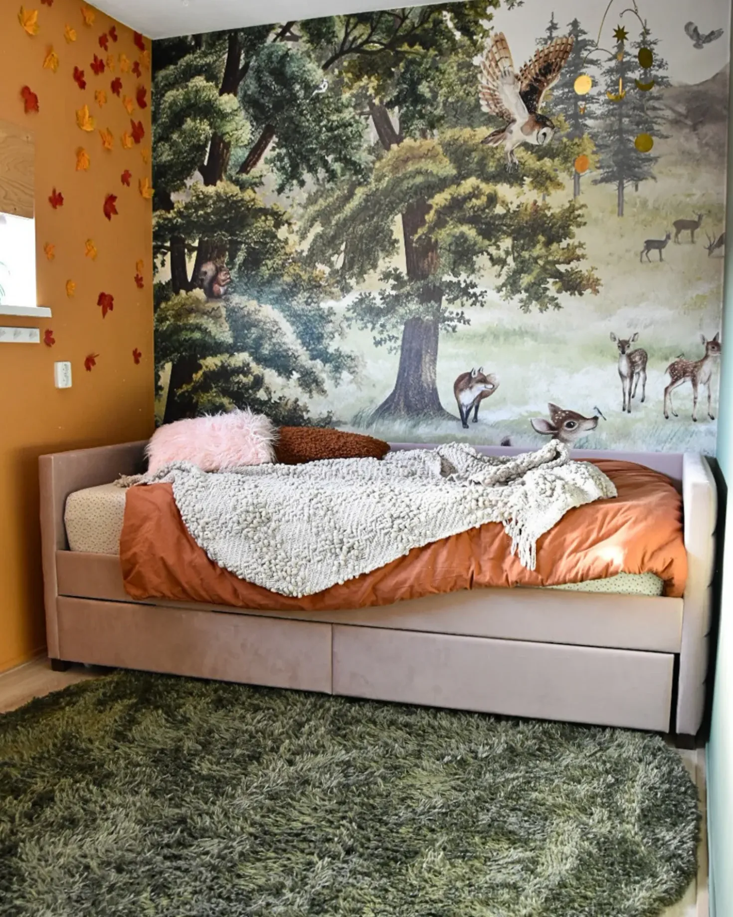 Letto da giorno con contenitore Velluto MARRAY II 90 x 200 cm Rosa pastello