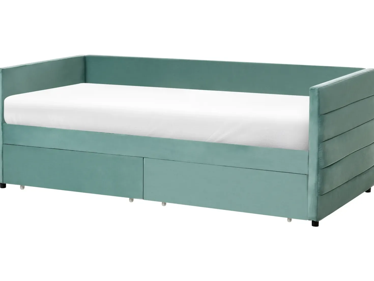 Letto da giorno con contenitore Velluto MARRAY 90 x 200 cm Verde menta
