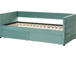 Letto da giorno con contenitore Velluto MARRAY 90 x 200 cm Verde menta