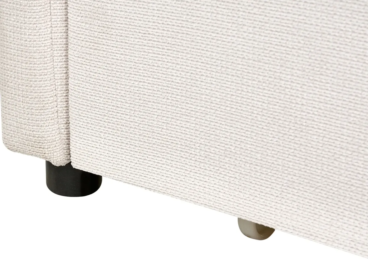 Letto da giorno con contenitore Tessuto VITTEL 90 x 200 cm Beige chiaro