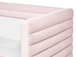 Letto da giorno con contenitore Velluto MEUDON 90 x 200 cm Rosa pastello