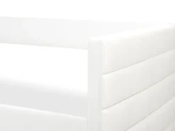 Letto da giorno con contenitore Velluto MARRAY II 90 x 200 cm Bianco sporco